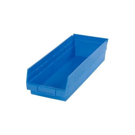 Quantum Storage Systems Nesting Storage Shelf Bin, Blue, 12 PK QSB104BL